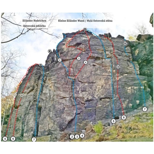 OSTROV (Czechy) Przewodnik wspinaczkowy