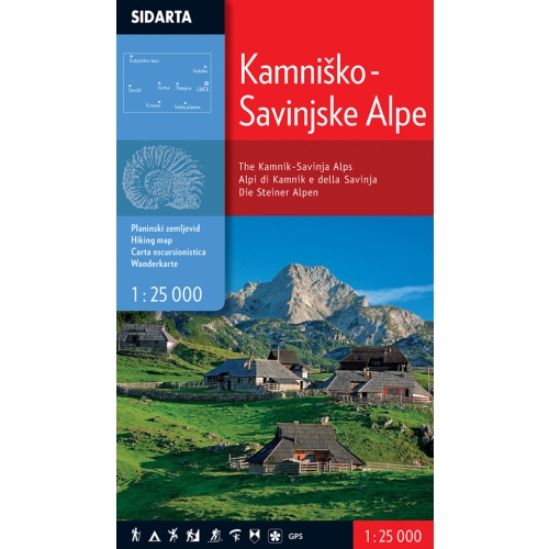 Alpy Kamnicko-Sawińskie (Słowenia) - mapa turystyczna 1:25 000