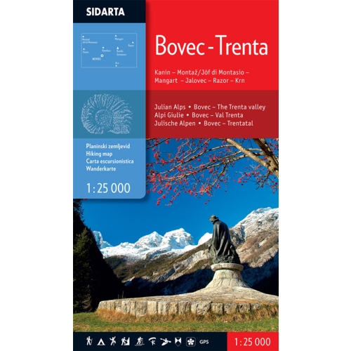 Bovec-Trenta (Alpy Julijskie, Słowenia) - mapa turystyczna 1:25 000