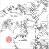 Teplickie Skały (Czechy) - orientacyjny plan skał i masywów