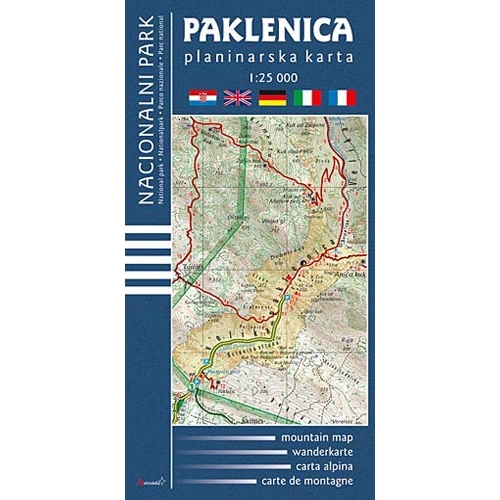 Paklenica - mapa turystyczna 1:25 000