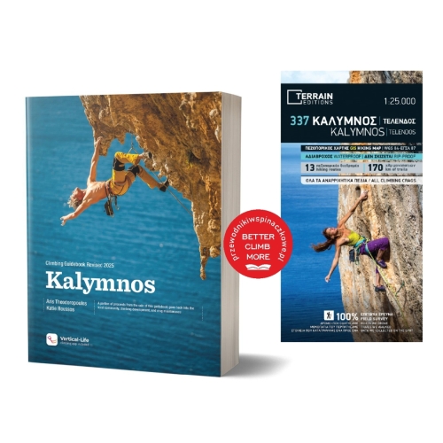 Kalymnos (Grecja). Zestaw mapa + przewodnik wspinaczkowy